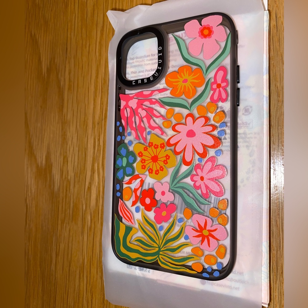 iPhone 11 case Casevivid Floral Flower Pink Yellow Green Summer Spring Colorful